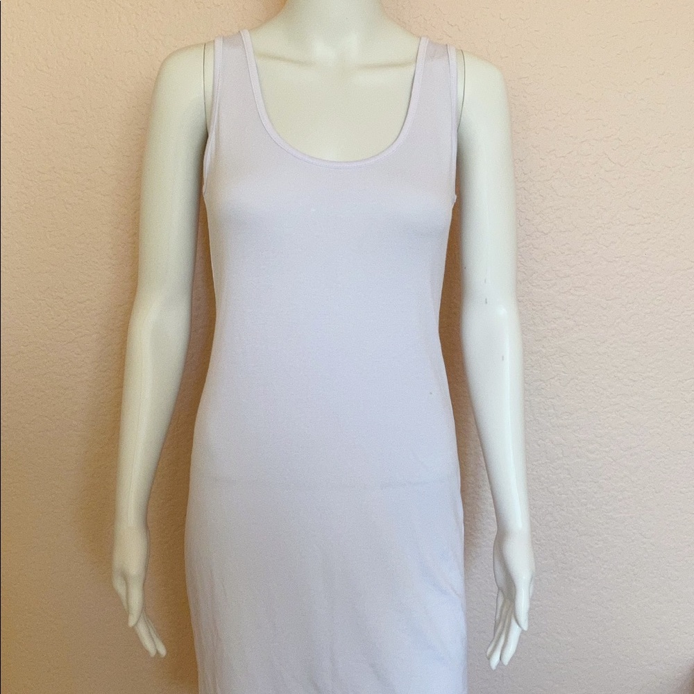 White Plain Midi Dress